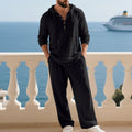 Men's Hooded Casual Loose Top & Trousers 2-Piece Set