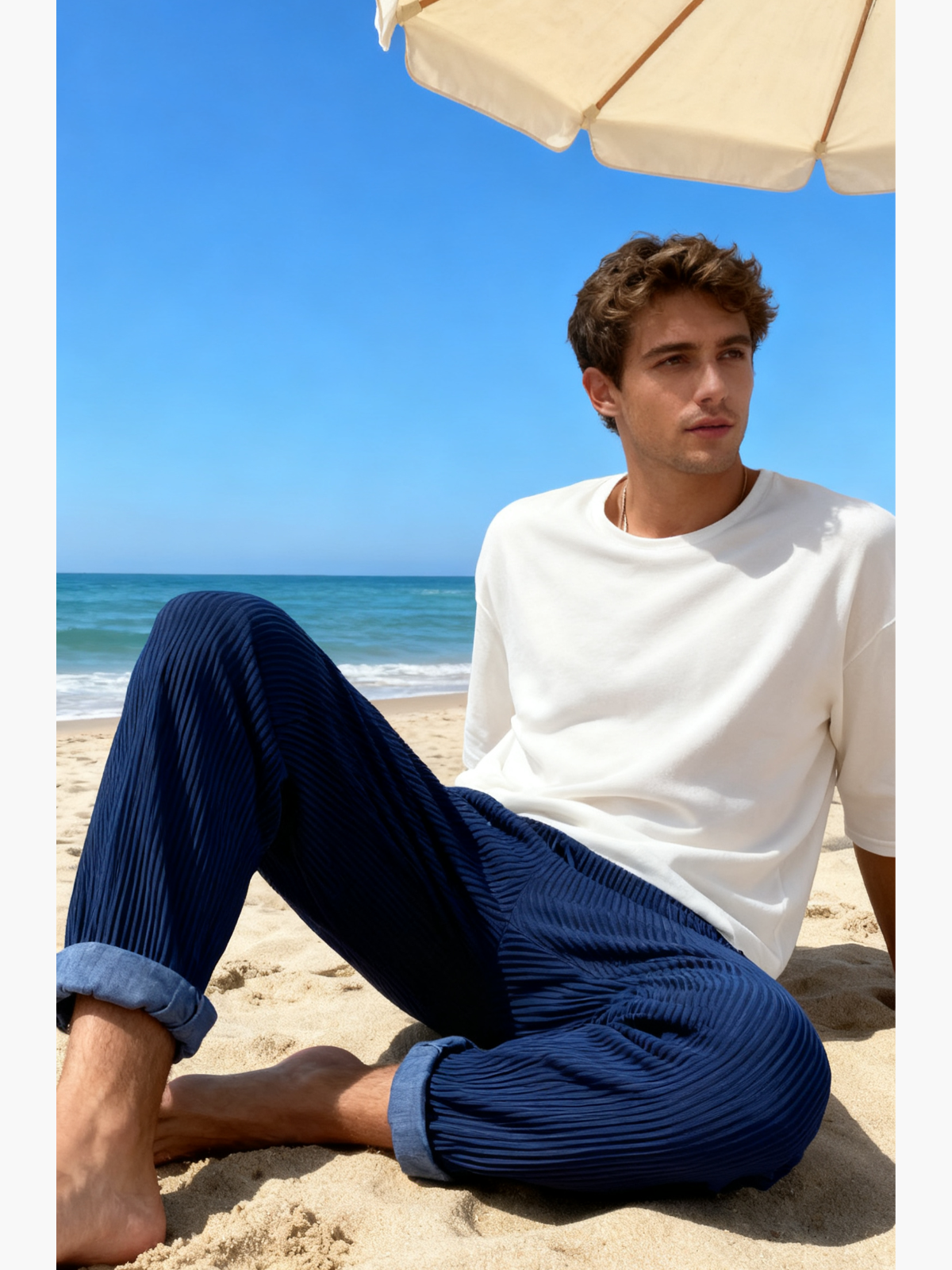 The "Rib-Tube" Baggy Trouser | Heavyweight Textured Knit